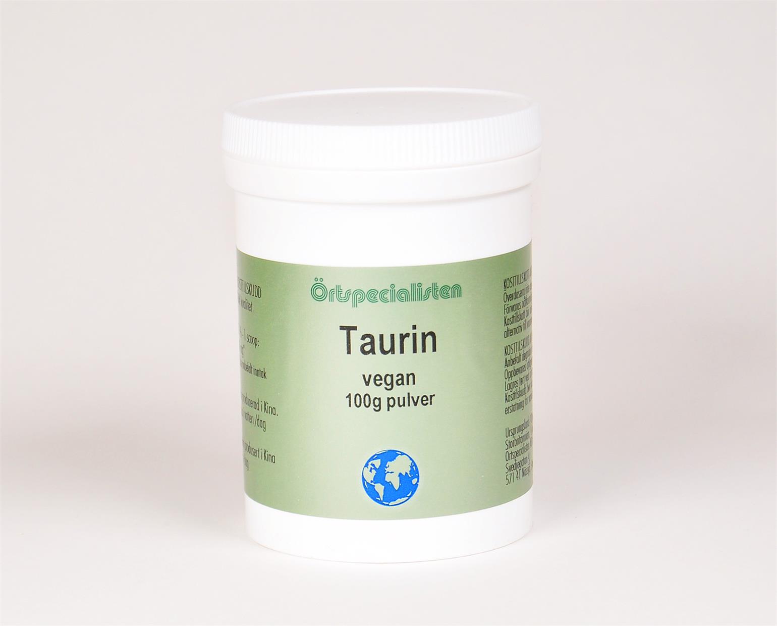 Taurin 100g pulver - Örtspecialisten