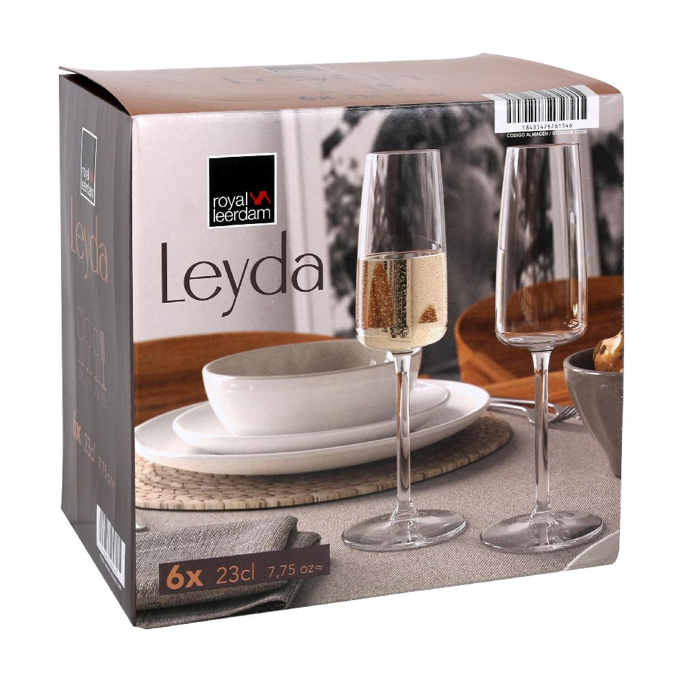 Leyda Champagneglas 23cl 6-p - 3