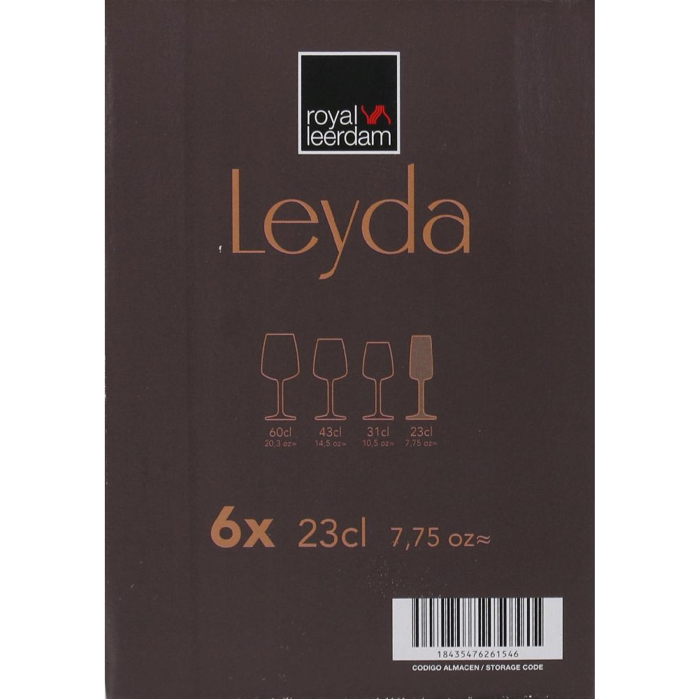 Leyda Champagneglas 23cl 6-p - 4