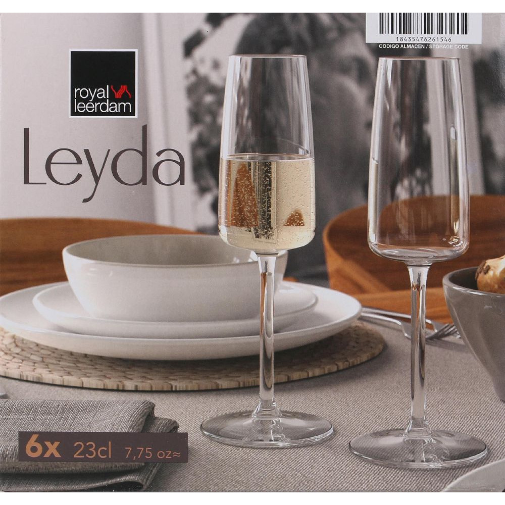 Leyda Champagneglas 23cl 6-p - 2