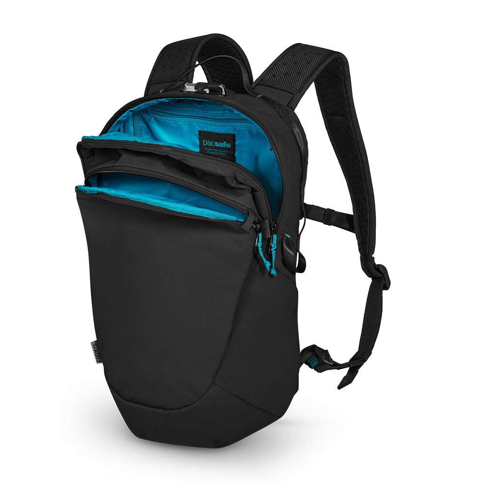 Stöldsäker ryggsäck - PACSAFE ECO 18L Anti-Theft Econyl Black - 4