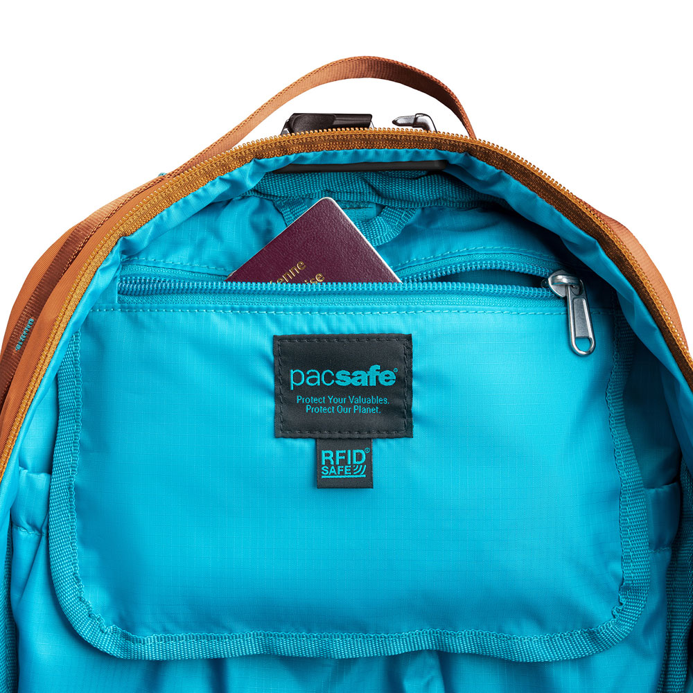 Stöldsäker ryggsäck - PACSAFE ECO 18L Anti-Theft Econyl Canyon - 9