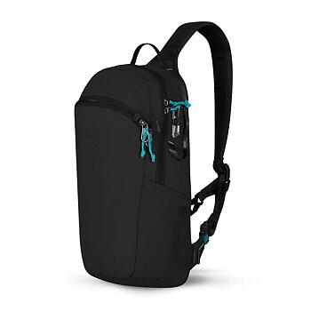 Stöldsäker sling-ryggsäck - PACSAFE ECO 12L Anti-Theft Econyl Sling Backpack Black