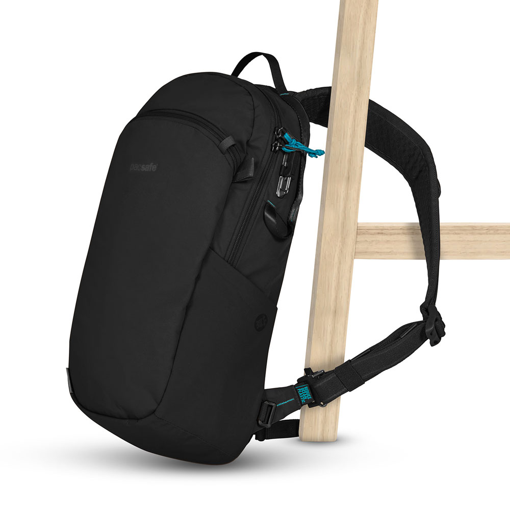 Stöldsäker sling-ryggsäck - PACSAFE ECO 12L Anti-Theft Econyl Sling Backpack Black - 11