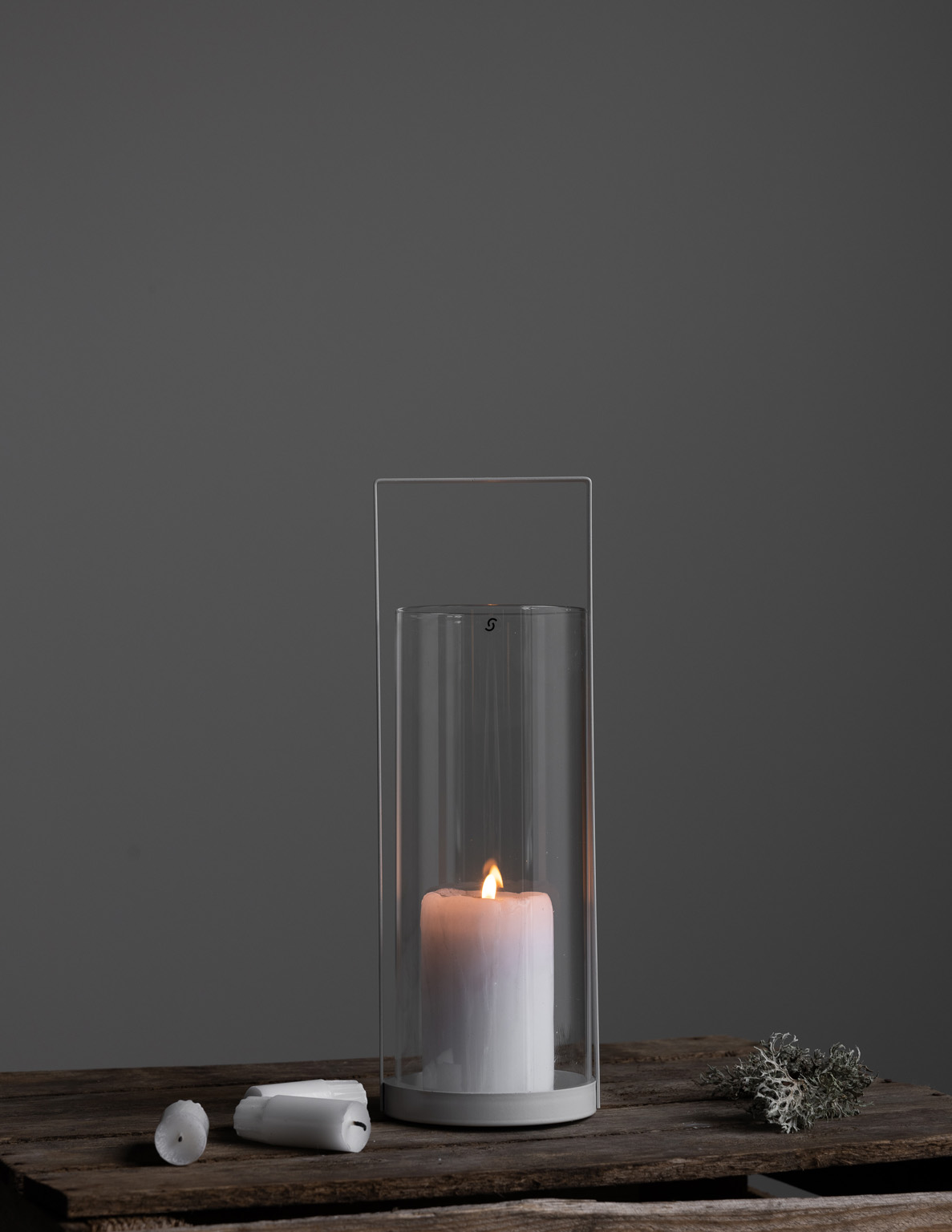 Kvarnvik White Candle Lantern - Medium - 4