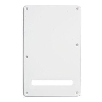 Backplate Tremolo Cover 1-Ply 1 String Slot (White)