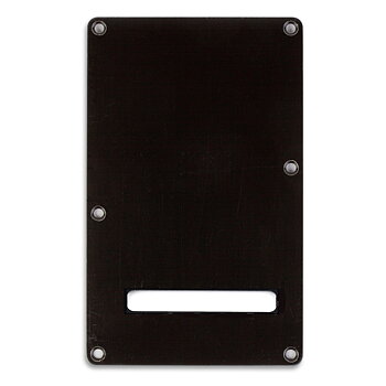 Backplate Tremolo Cover 1-Ply 1 String Slot (Black)