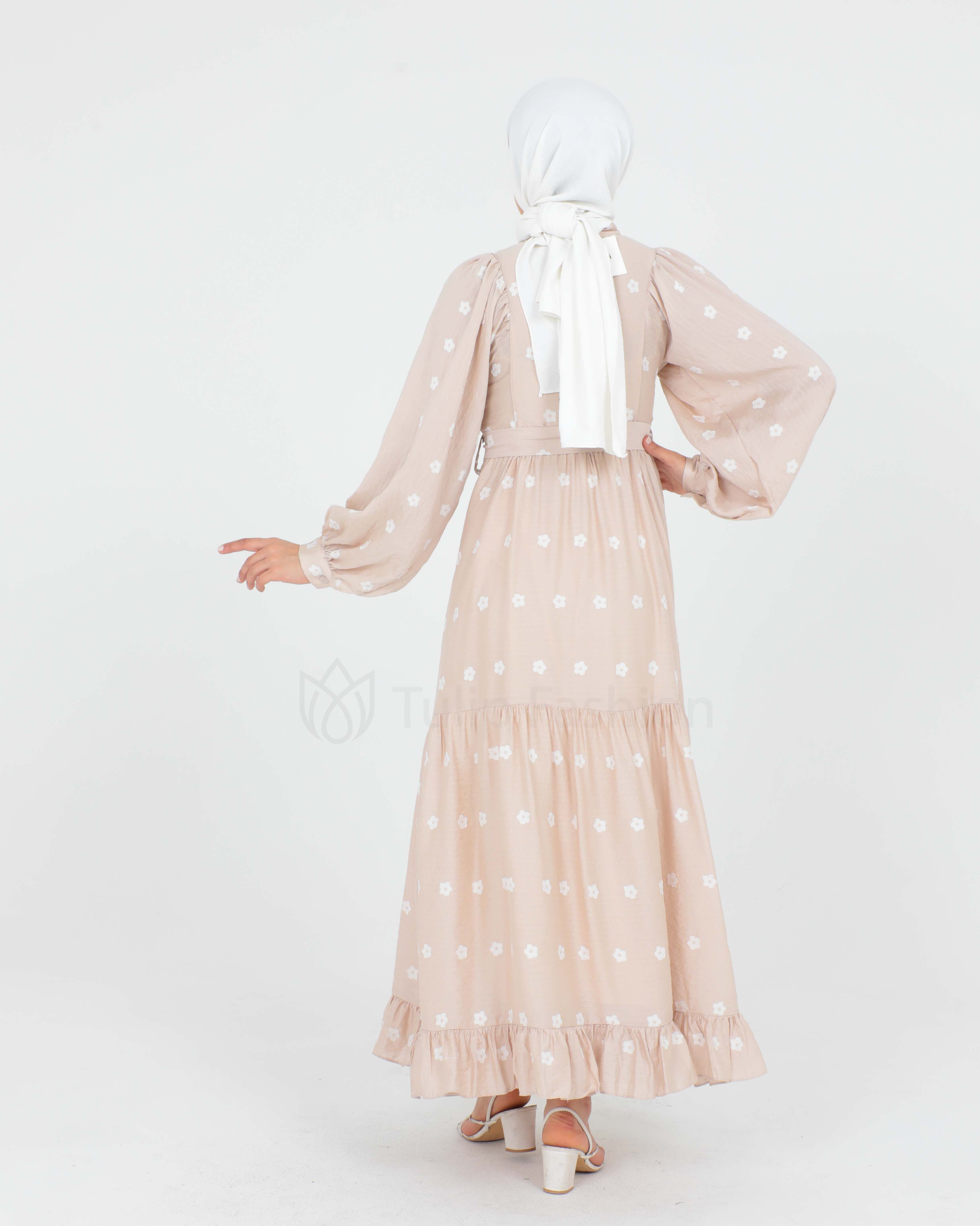 Day dress - Beige - 4