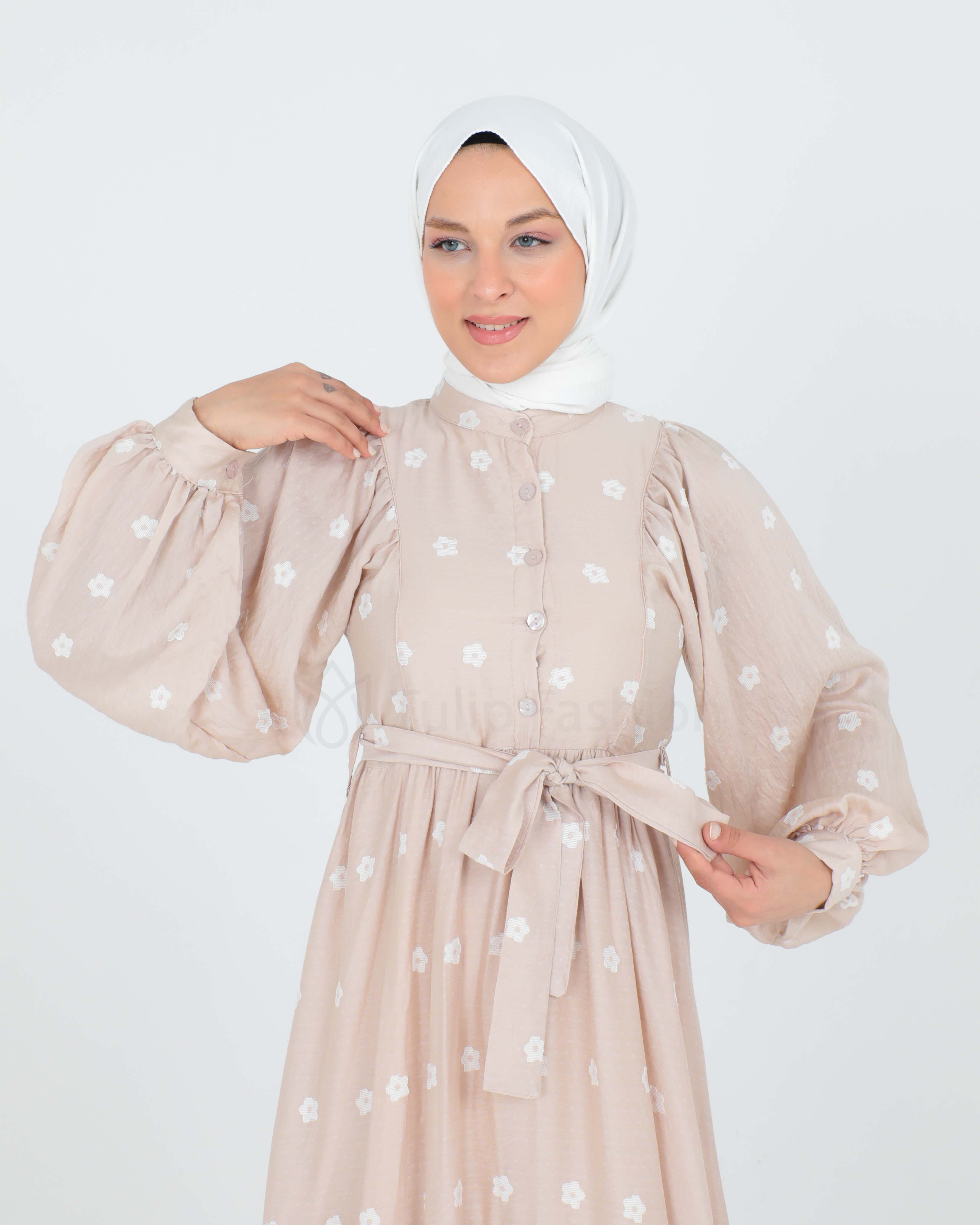 Day dress - Beige - 5