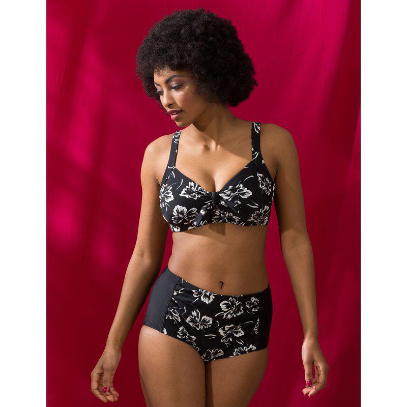 Soft Floral Brush bikini bra without underwire