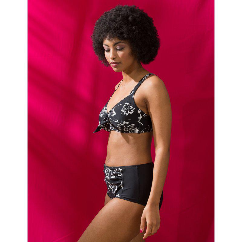 Soft Floral Brush bikini bra without underwire