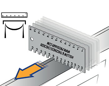 Hollow and Blade Thickness Checker