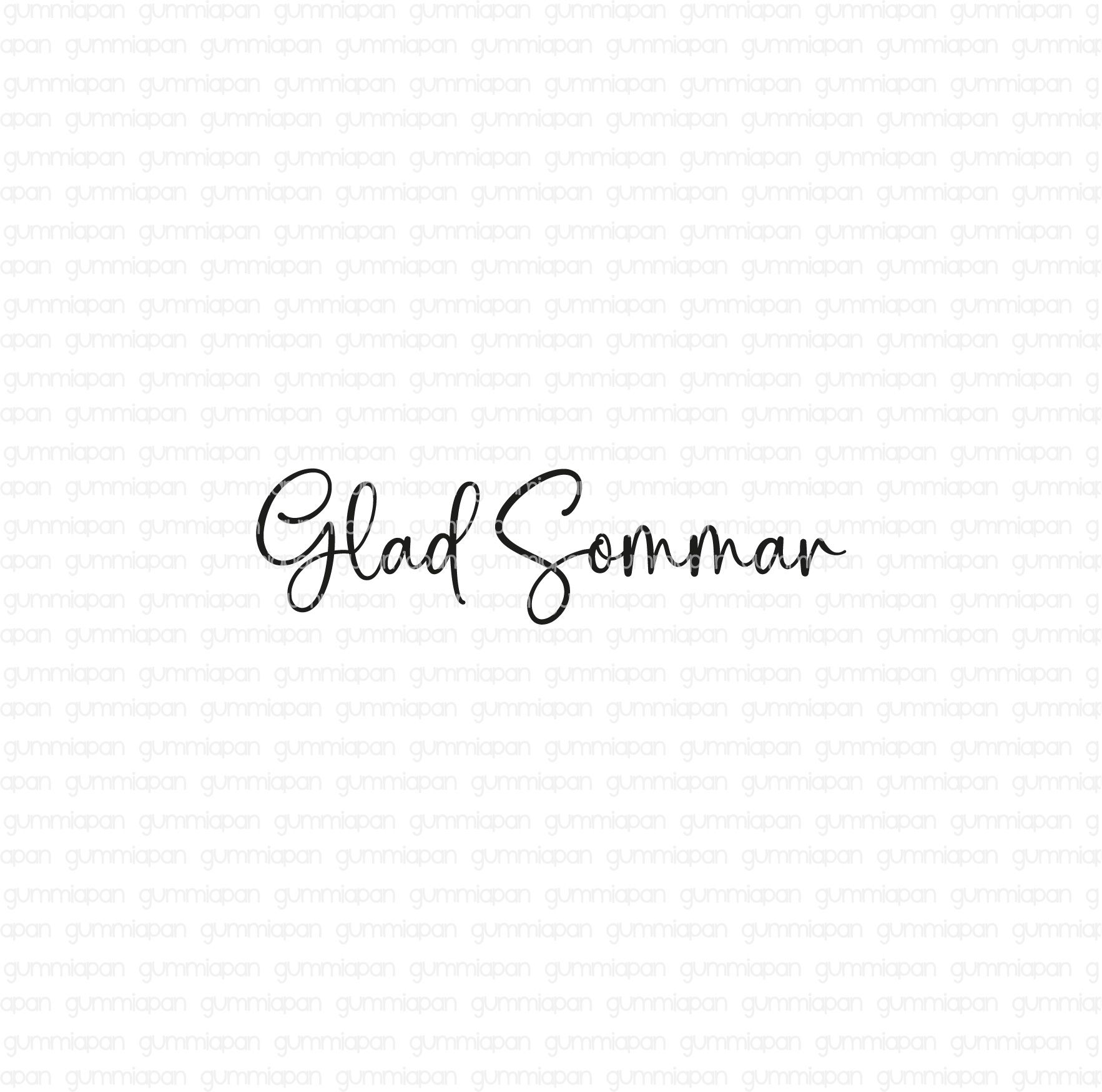 Gummiapan stämpel - glad sommar