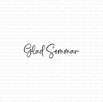 Gummiapan stämpel - glad sommar