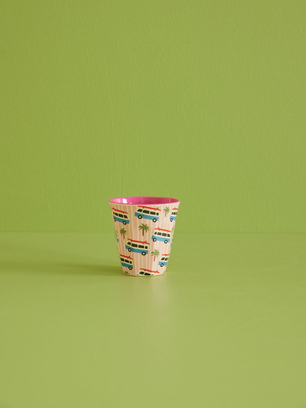 Melamine mug Rice Pink Cars - Ullared Lantmän