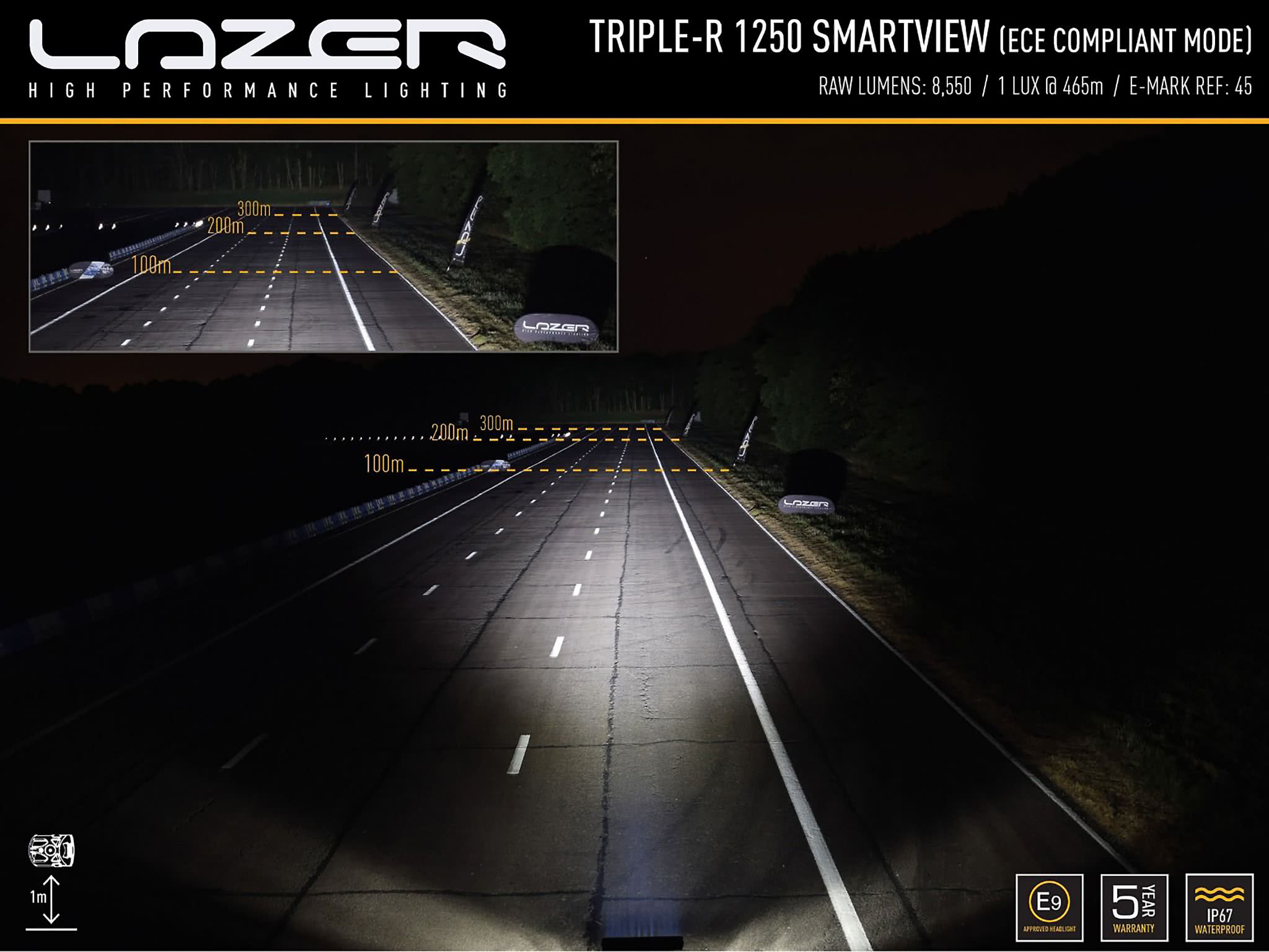 Lazer Triple-R 1250 Smartview extra light bar 23