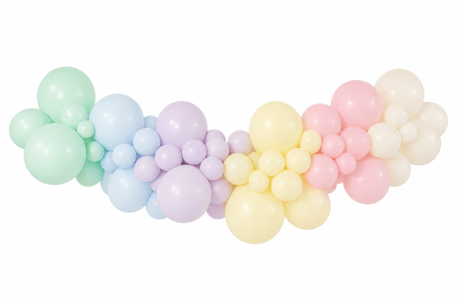 Ballongbåge Pastell Regnbåge 