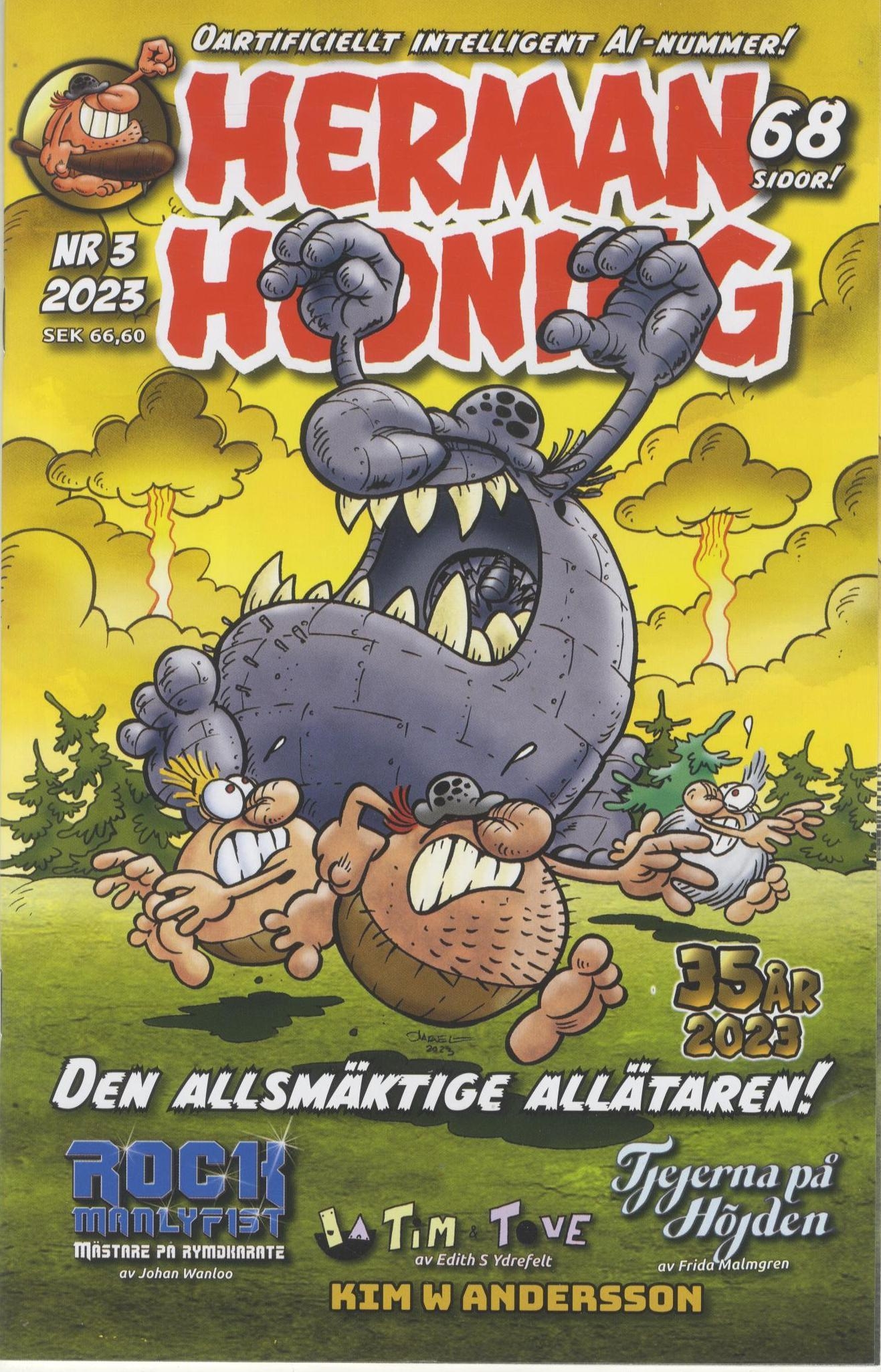 Herman Hedning nr 3 2023, Oartificiellt intelligent AI-nummer!