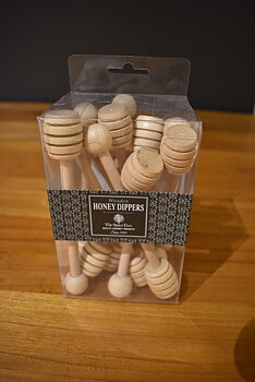 Honungdoppare i trä 12 pack