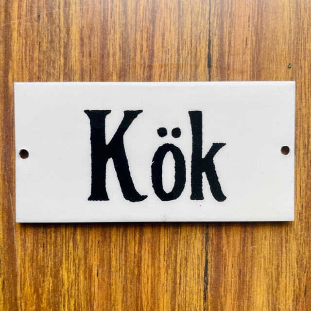 Plåtskylt - Kök