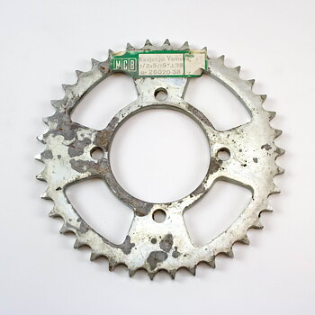 Bagerste kædehjul Yamaha RD 1/2"x5/16" 38 tænder