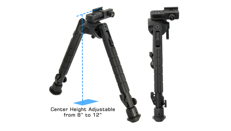UTG® Recon 360® TL Bipod 203-305mm Picatinny - 2