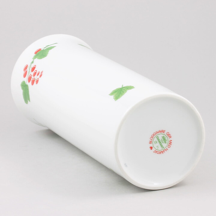 Jackie Lynd (Diamant Blodgivare 1982) Cylinder Vase with Rowan Decor 31 cm