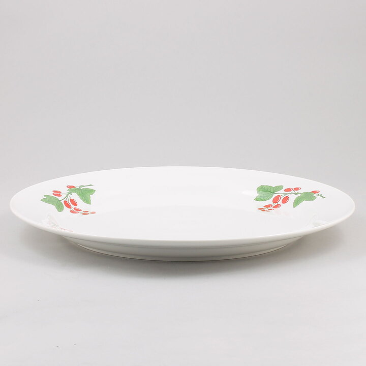 ジャッキー・リンド  Diamant Blodgivareシリーズ  丸い皿  ナナカマド模様  34cm  1982年  