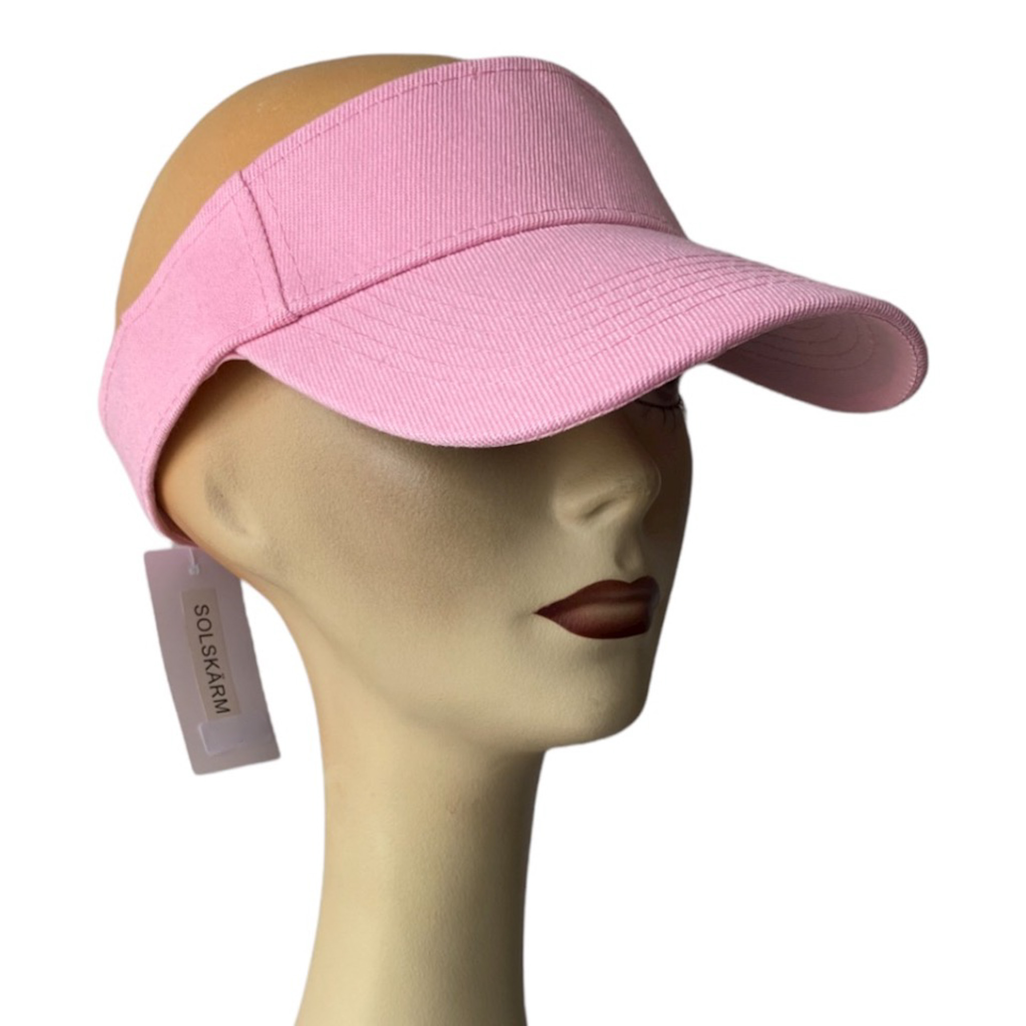 Solskärm, rosa justerbar baktill 