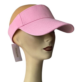 Solskärm, rosa justerbar baktill 