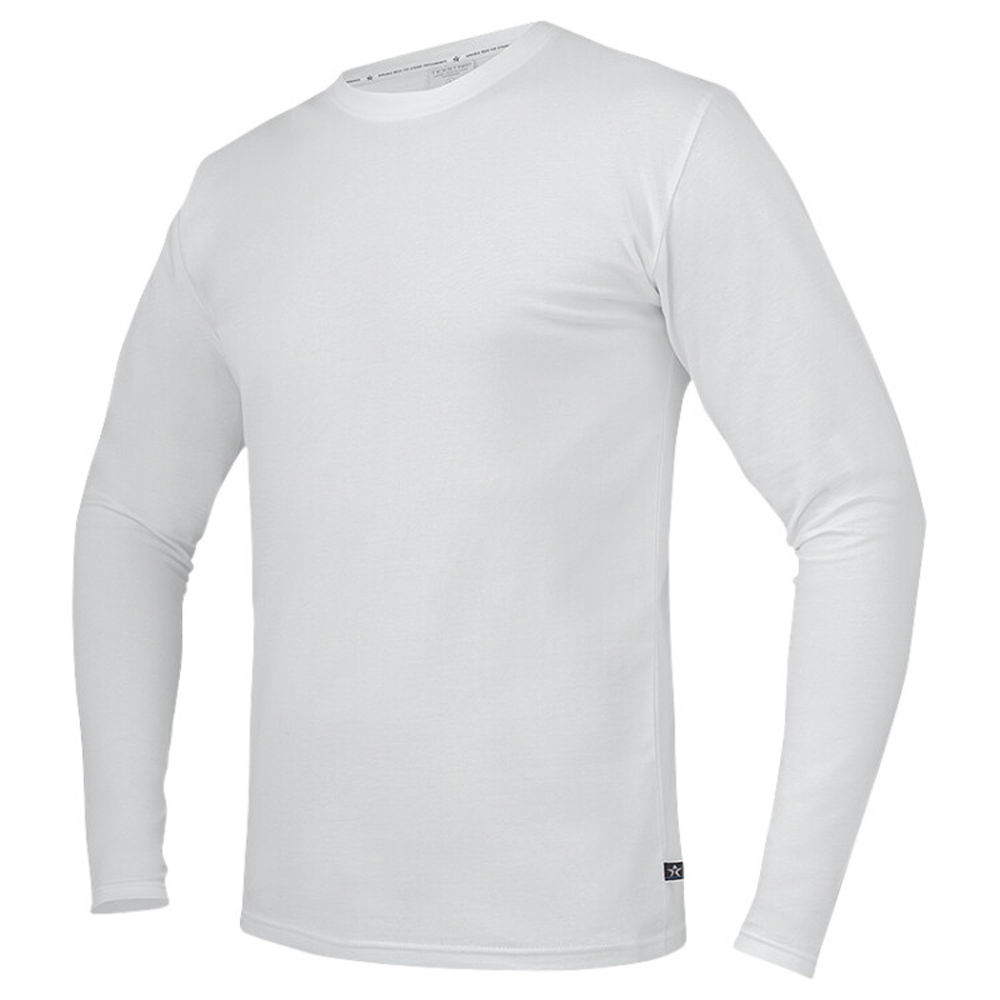 Långärmad stretch t-shirt. Texstar. - 2