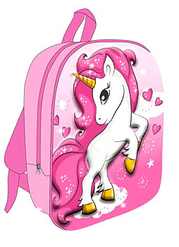 Unicorn Ryggsäck 3D Barn