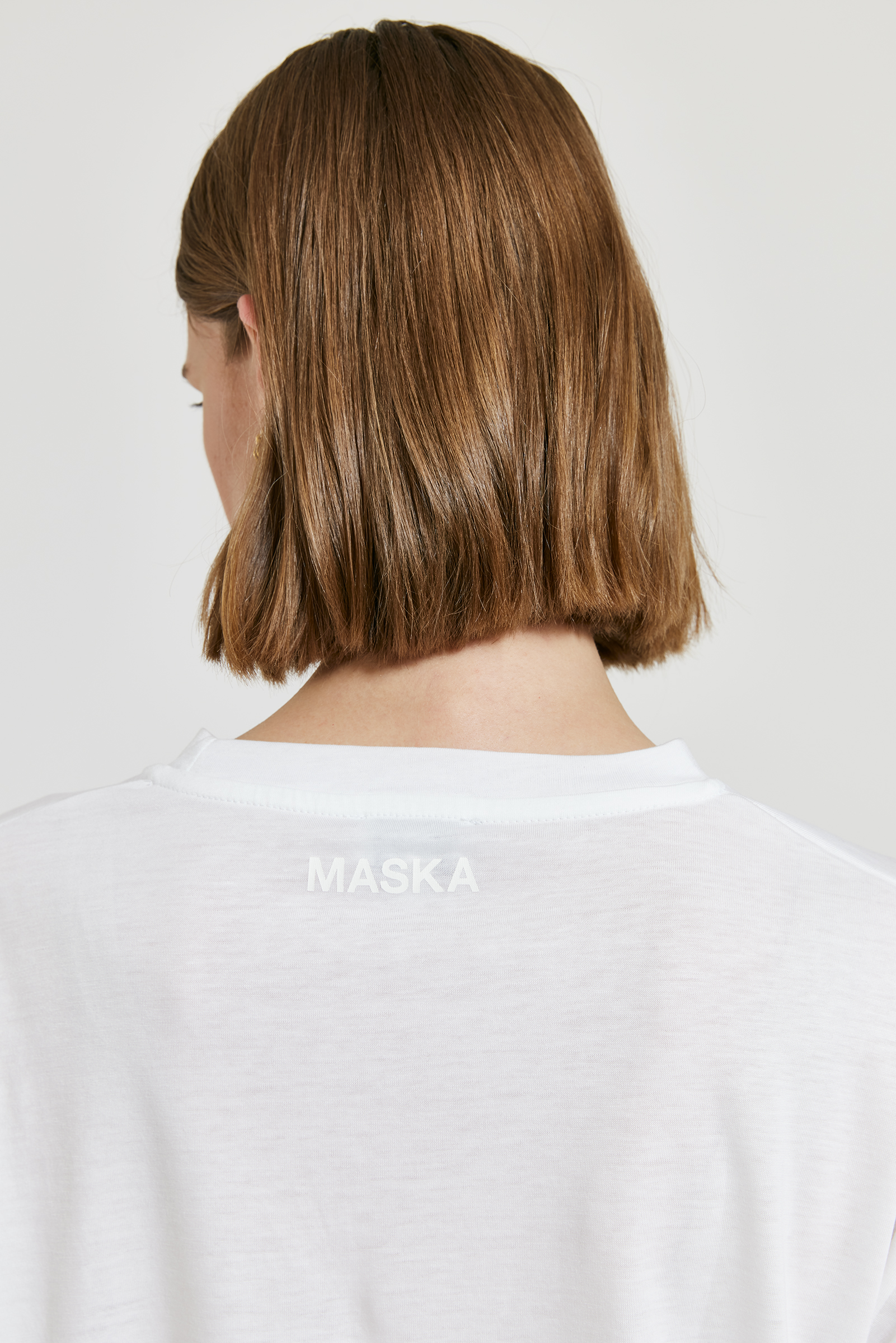 Tencel jersey Viva cotton organic MASKA White - t-shirt - in