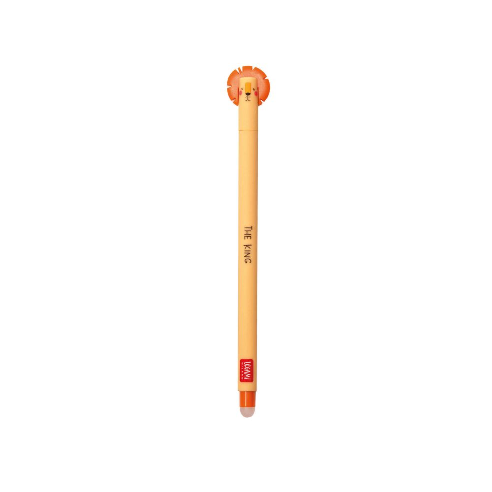 Gel pen with erasable ink, Orange - Lion