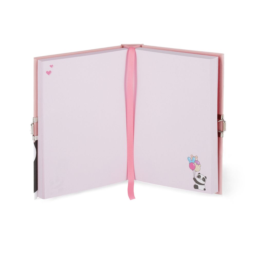 Diary with padlock - Panda - 3
