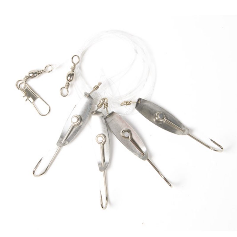 Makrillblänke tackel 4st krok 2/0 0.60mm