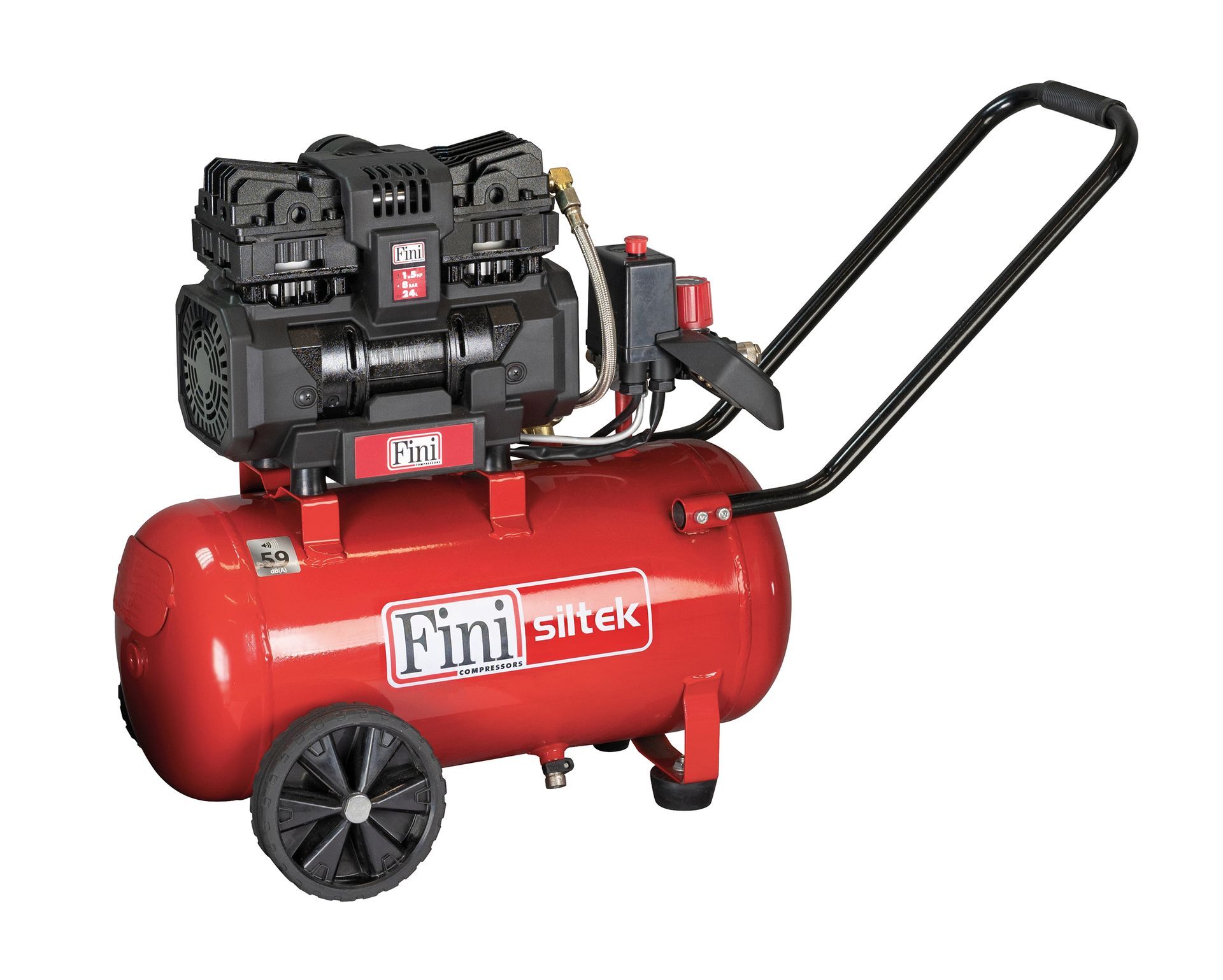 Siltek TB 24 Oljefri Kompressor 1,1 kW, 80 L/min