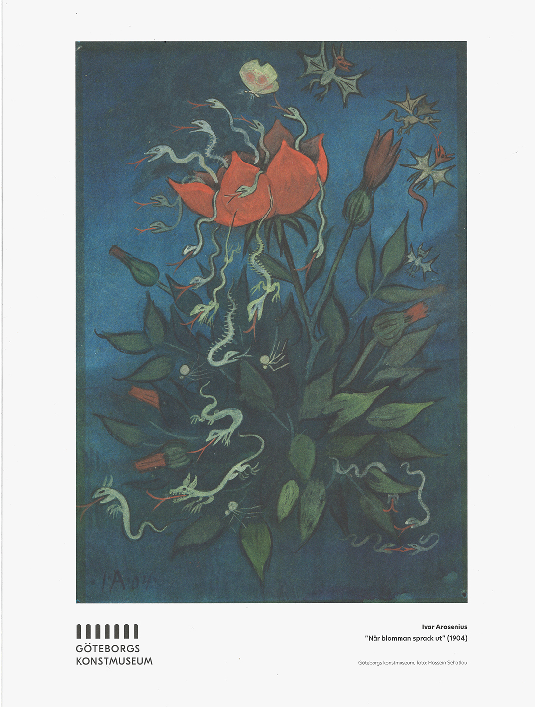 Affisch, Ivar Arosenius, När blomman sprack ut 