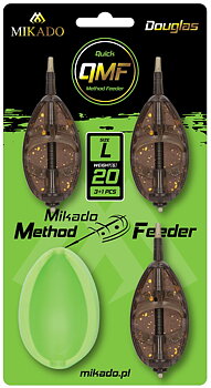 MIKADO METHOD FEEDER "DOUGLAS" Q.M.F. SYSTEM L SET - 3PCS + FEEDER MOLD