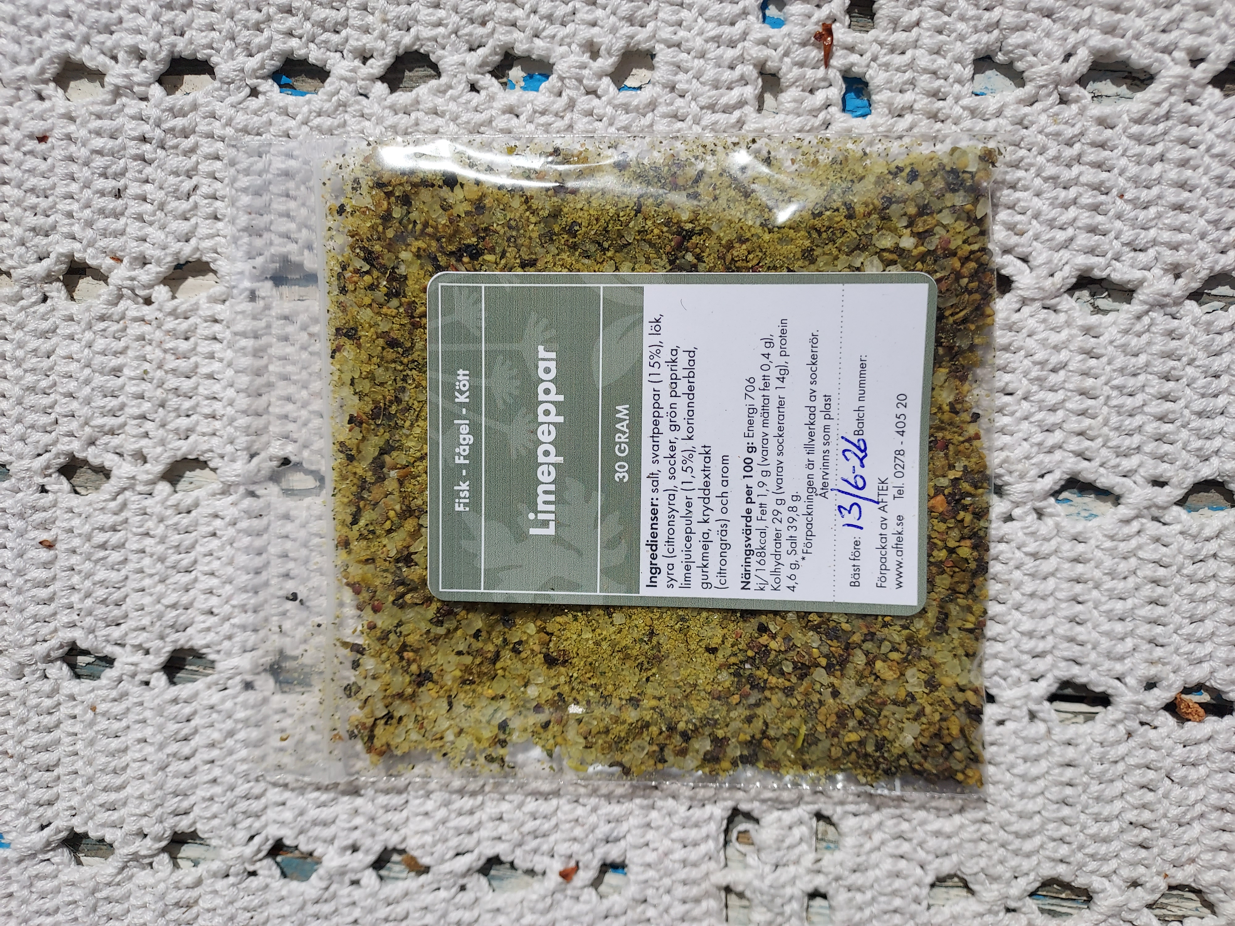 Limepeppar, 30g