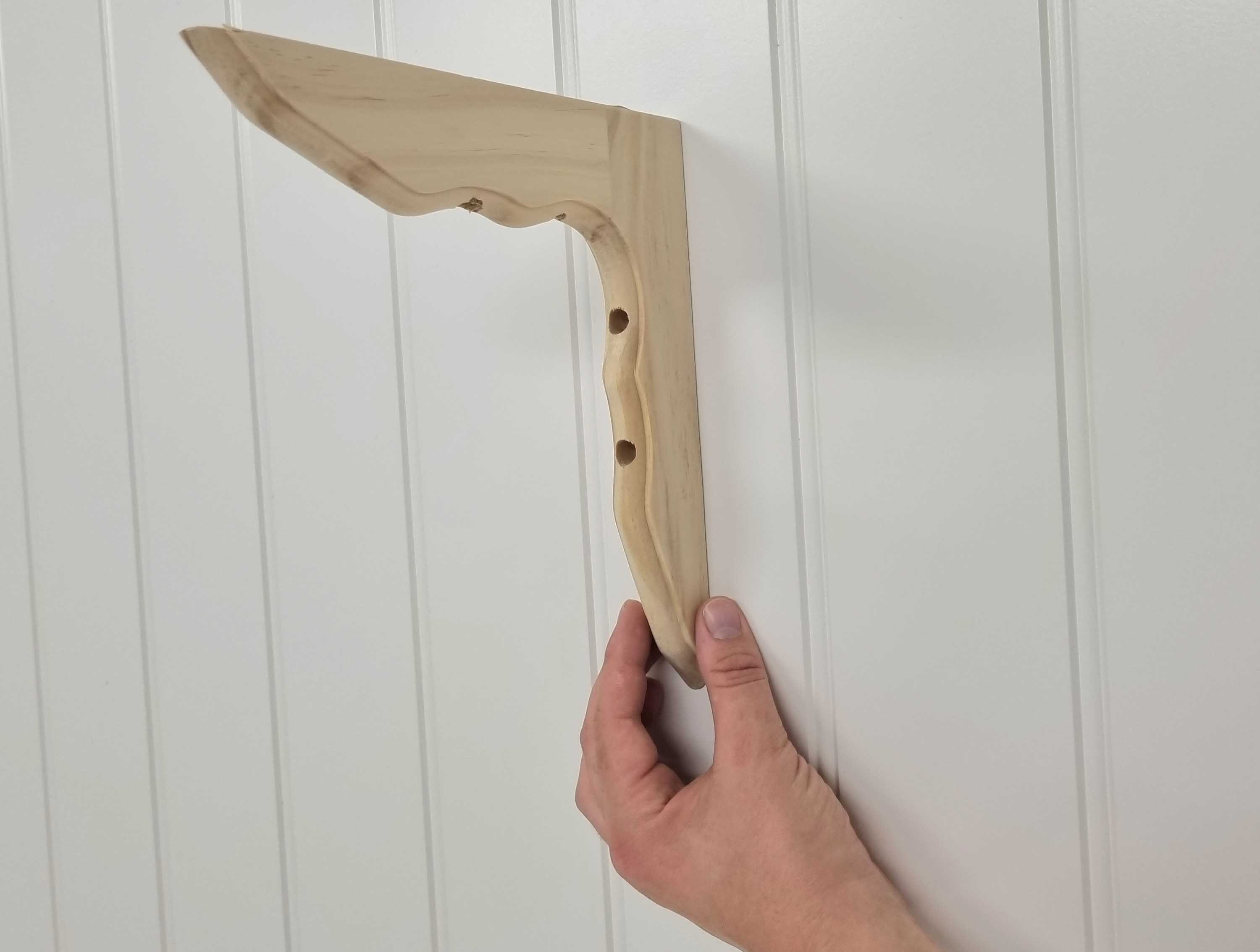 Hyllkonsol H26 obehandlad trä djup 230mm - 6