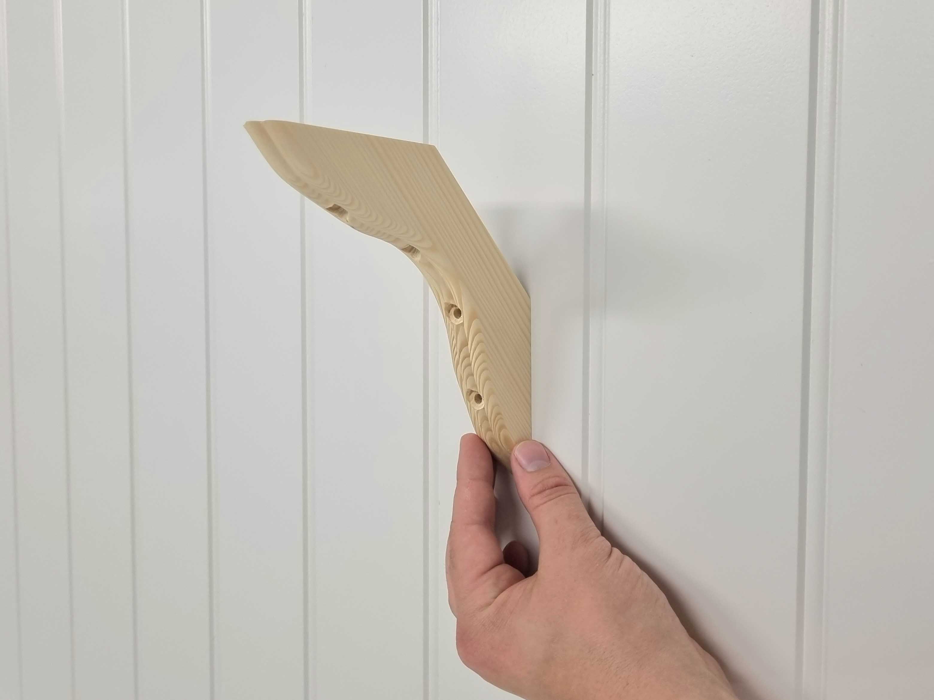 Hyllkonsol lantlig H31 obehandlad furu djup 150mm - 6