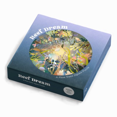 Reef Dream: A Flow State Circular Jigsaw Puzzle 