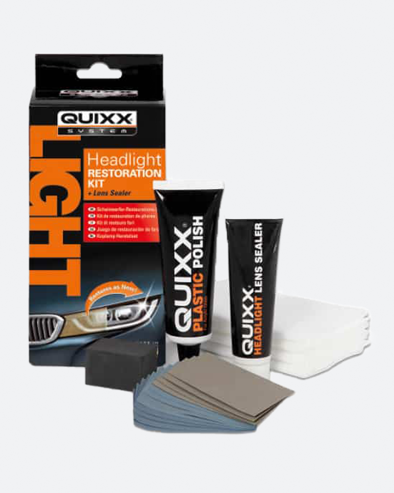 Strålkastarpolering QUIXX Headlight Restoration Kit