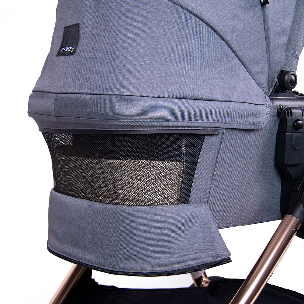 Stor barnvagnspaket Zokky Ozz inklusive Babyskydd Pixel Pro i-size och isofix bas IQ Orbit - 5