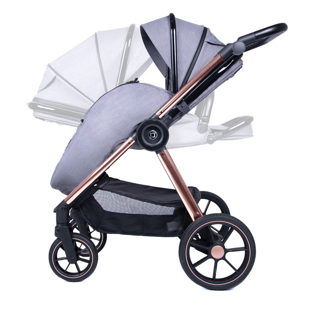 Stor barnvagnspaket Zokky Ozz inklusive Babyskydd Pixel Pro i-size och isofix bas IQ Orbit - 9