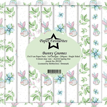 Paper Favourites Bunny gnomes 6x6 Inch Paper Pack 