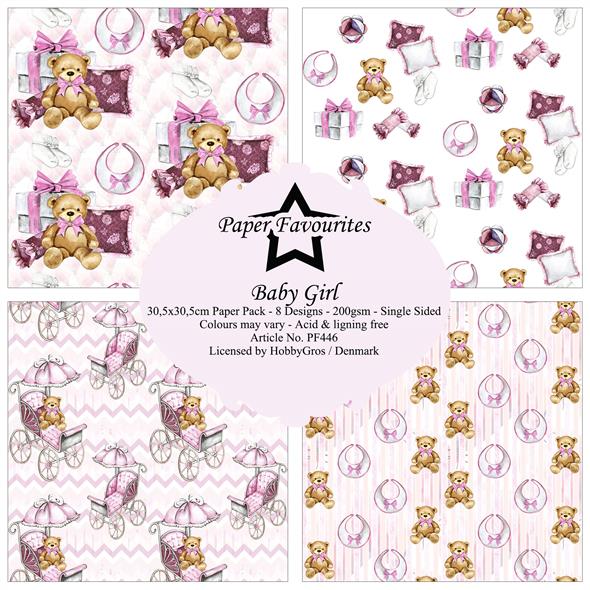Paper Favourites Baby girl 12x12 Inch Paper Pack  - 2