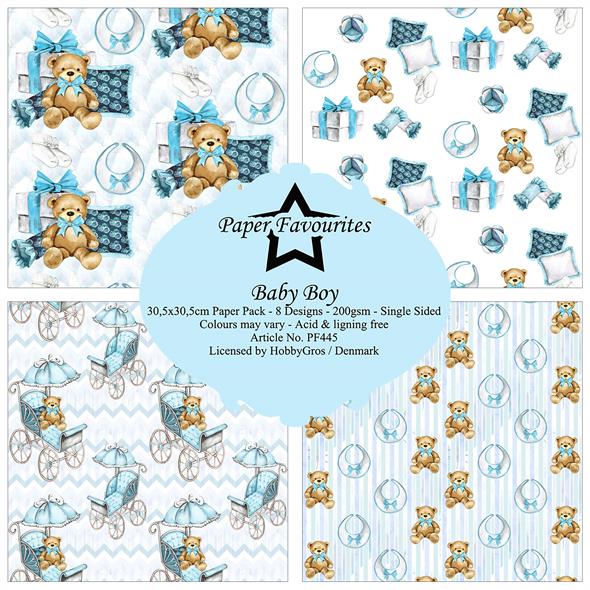 Paper Favourites Baby boy 12x12 Inch Paper Pack  - 3