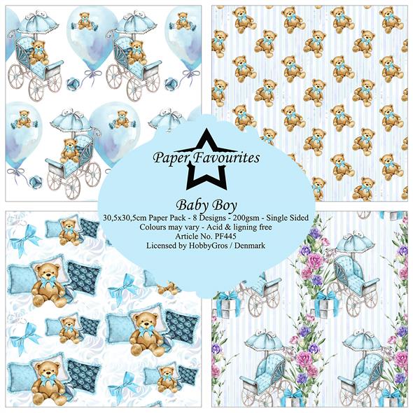 Paper Favourites Baby boy 12x12 Inch Paper Pack  - 2